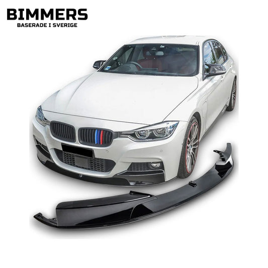 Frontläpp BMW 3-serie F30 F31 2011-2019 M Sport, blank svart, bild 1