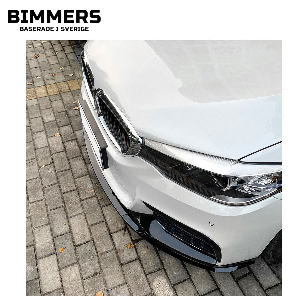 Frontläpp BMW 5-serie G30 G31 Pre LCI 2017-2020 M Sport, blank svart, bild 2