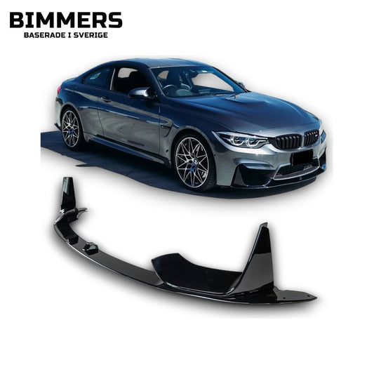 Frontläpp BMW M3 M4 F80 F82, blank svart, bild 1