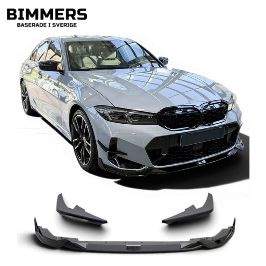 Frontläpp med canards KORE BMW 3-serie G20 LCI från 2022 M Sport, blank svart, bild 1