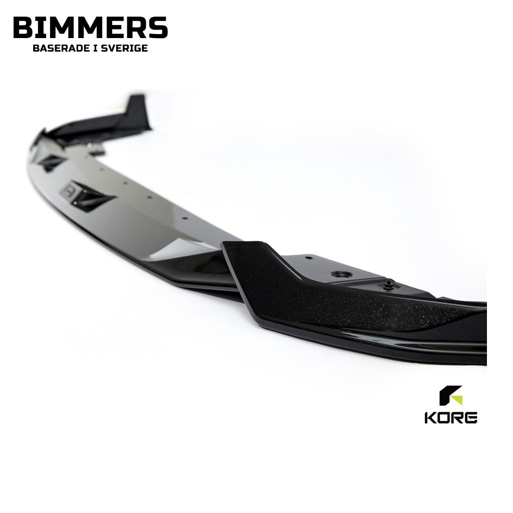 Frontläpp med canards KORE BMW 3-serie G20 LCI från 2022 M Sport, blank svart, bild 4