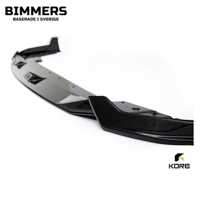 Frontläpp med canards KORE BMW 3-serie G20 LCI från 2022 M Sport, blank svart, bild 4