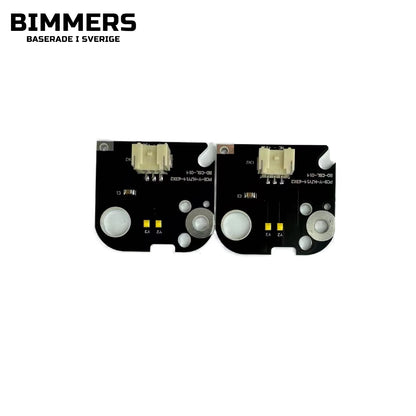 Par av gula LED DRL-kretskort för BMW F30 och F31