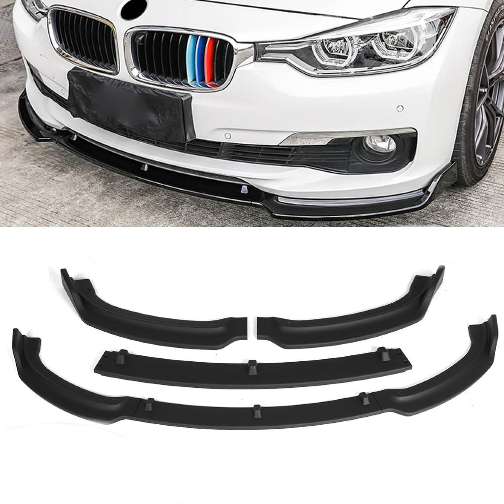 Bimmers™ Splitter/Spoiler Lip i Gloss Black (passer til F30/F31, 2016-2019)