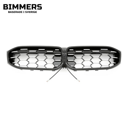 LED-njurgrill bikakemönster BMW 3-serie G20 G21 LCI från 2022, svart med krom, bild 2