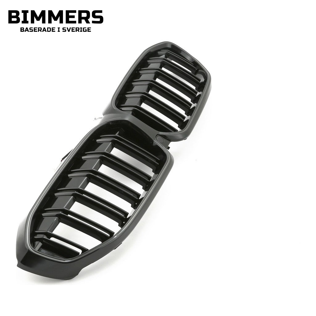 LED-njurgrill dubbla ribbor BMW 3-serie G20 G21 Pre LCI 2019-2022, blank svart, bild 2