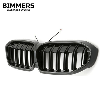 LED-njurgrill dubbla ribbor BMW 3-serie G20 G21 Pre LCI 2019-2022, blank svart, bild 3