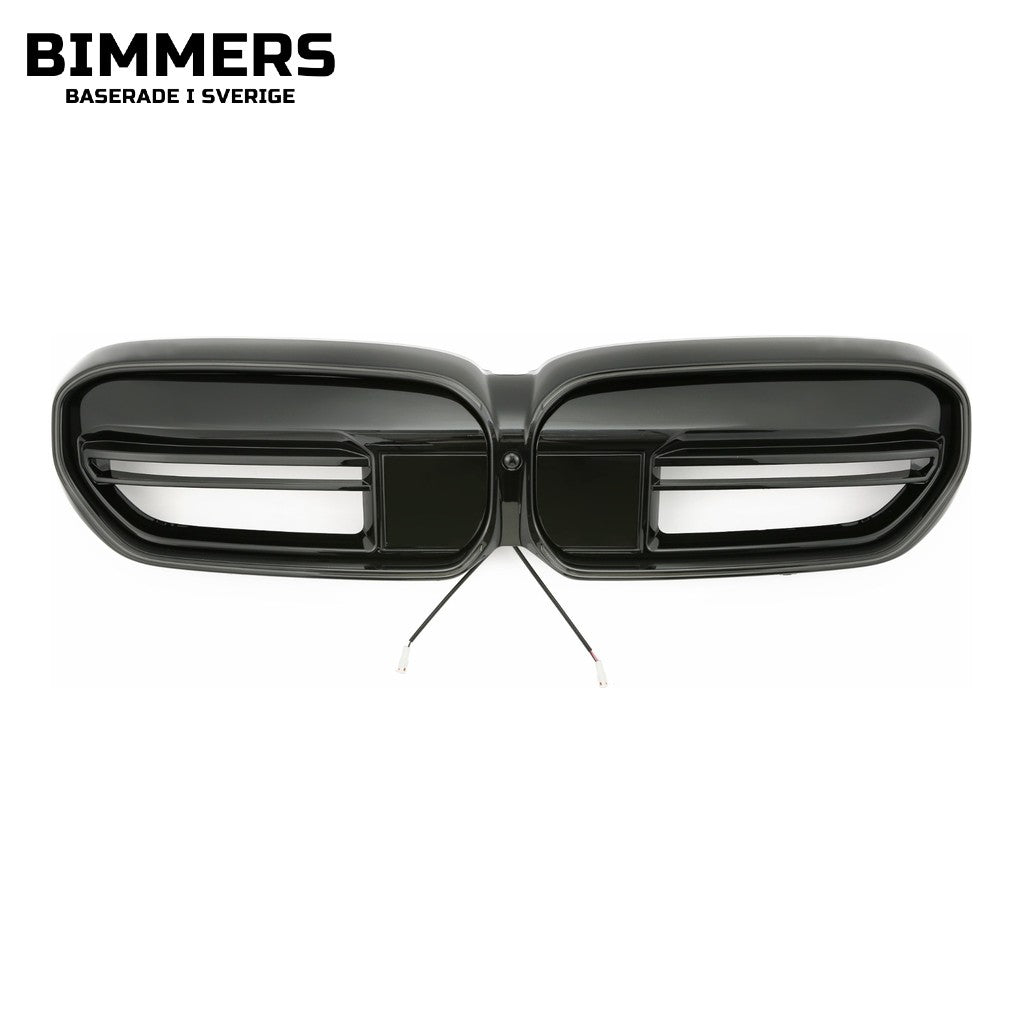 LED-njurgrill horisontell list BMW 5-serie G30 G31 LCI från 2020, blank svart, bild 1
