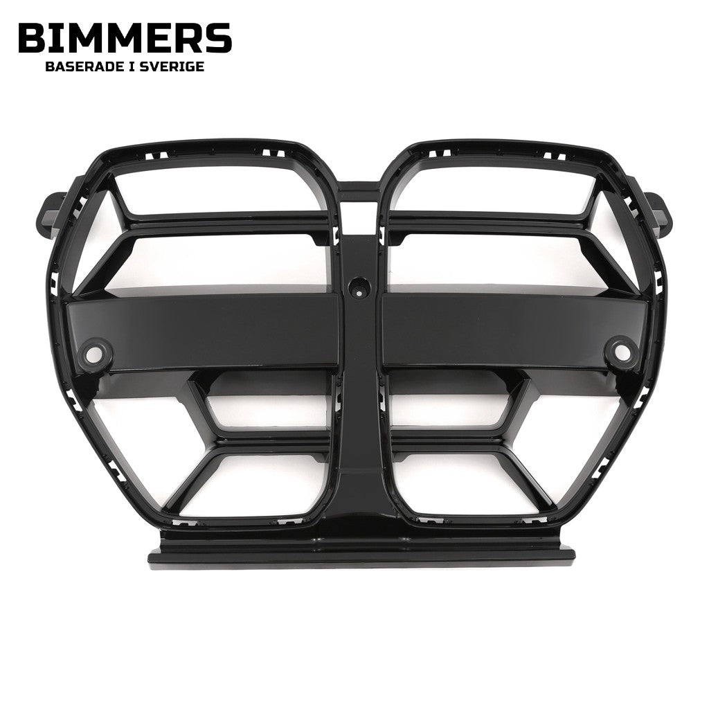 Njurgrill CS-design BMW M3 M4 G80 G81 G82 G83, blank svart, bild 2