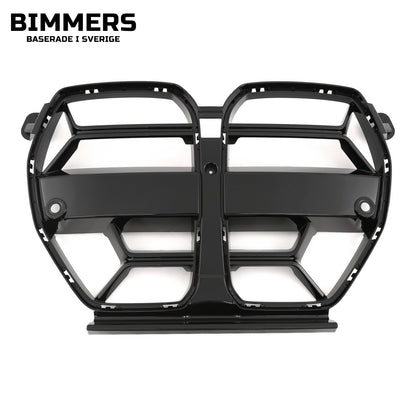 Njurgrill CS-design BMW M3 M4 G80 G81 G82 G83, blank svart, bild 2