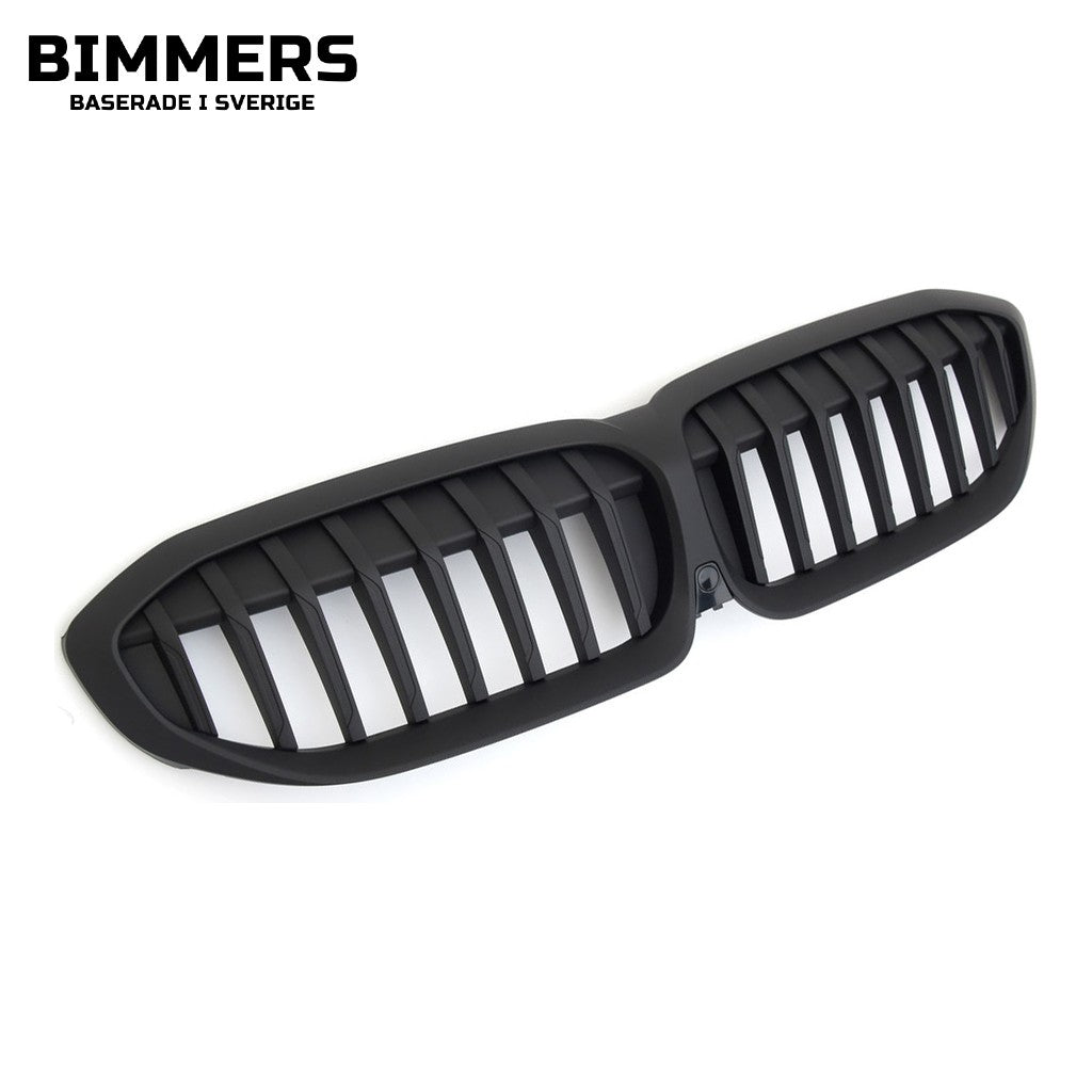 Njurgrill dubbla ribbor BMW 3-serie G20 G21 Pre LCI 2019-2022, matt svart, bild 2