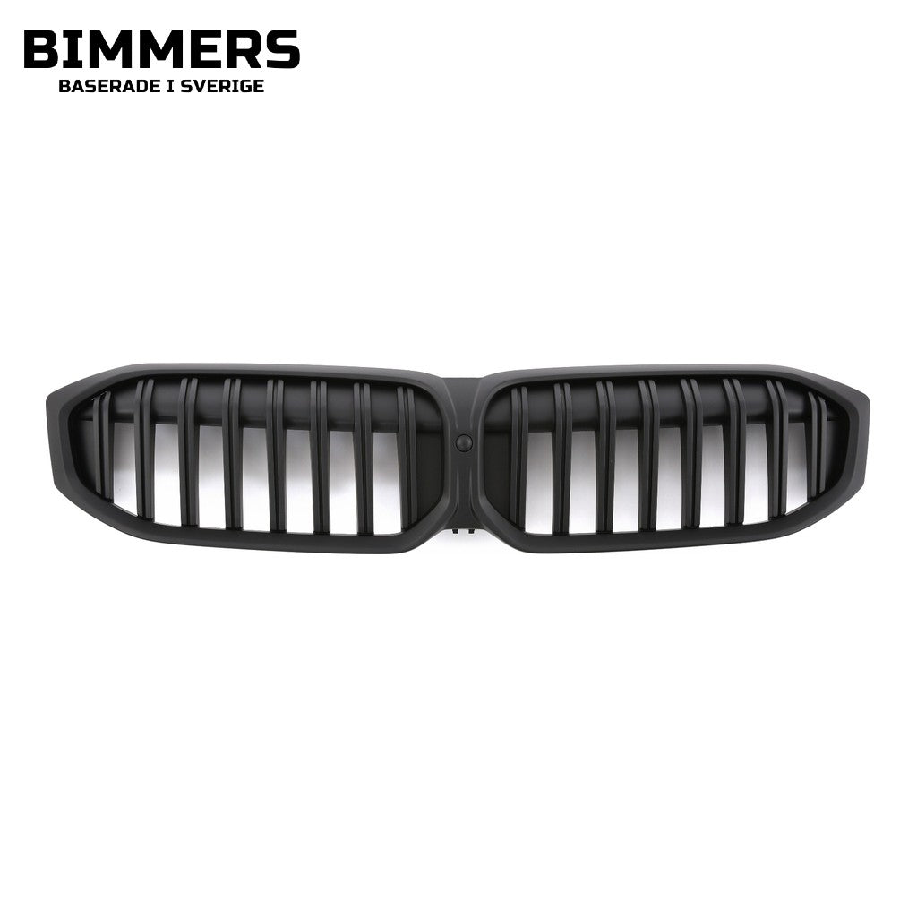 Njurgrill dubbla ribbor BMW 3-serie G20 G21 LCI från 2022, matt svart, bild 1