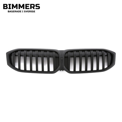 Njurgrill dubbla ribbor BMW 3-serie G20 G21 LCI från 2022, matt svart, bild 1