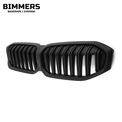 Njurgrill dubbla ribbor BMW 3-serie G20 G21 LCI från 2022, matt svart, bild 2