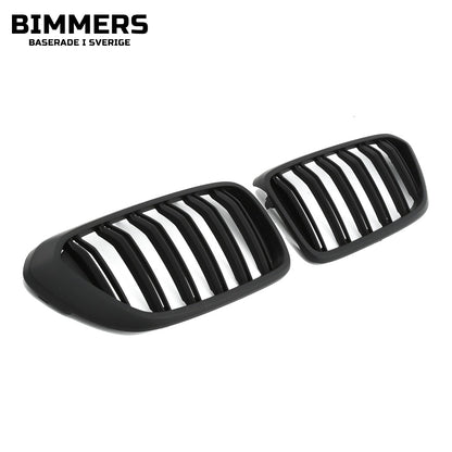 Njurgrill dubbla ribbor BMW 6-serie GT G32 Pre LCI 2017-2020, matt svart, bild 2