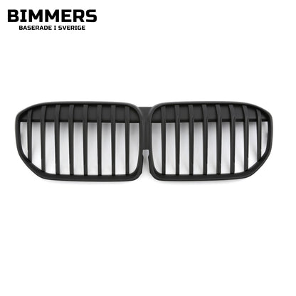 Njurgrill dubbla ribbor BMW 7-serie G11 G12 LCI från 2019, matt svart, bild 2