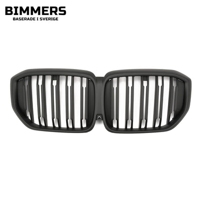 Njurgrill dubbla ribbor BMW X5 G05 LCI från 2023, matt svart, bild 1