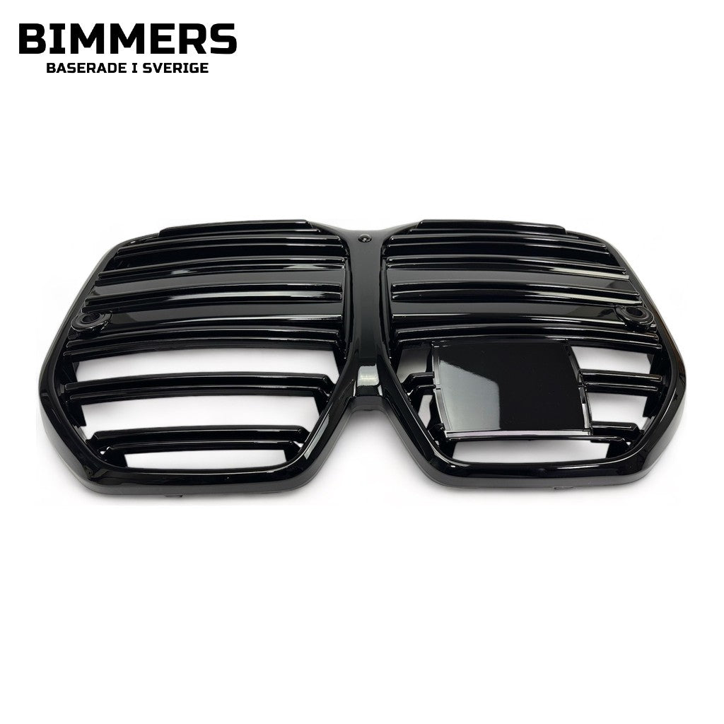 Njurgrill horisontella ribbor BMW i4 G26 från 2021, blank svart, bild 2