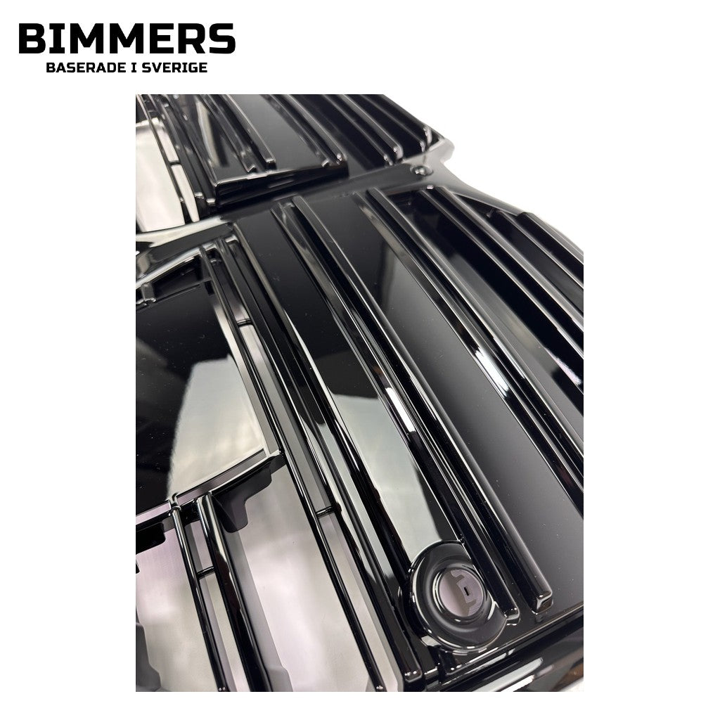 Njurgrill horisontella ribbor BMW i4 G26 från 2021, blank svart, bild 3