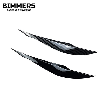 Ögonlock till strålkastare BMW 3-serie F30 F31 2011-2019, blank svart, bild 2