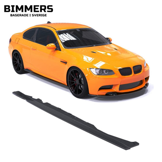 Sidokjolar Apex BMW M3 E92 E93 2007-2013, blank svart, bild 1