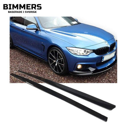 Sidokjolar BMW 3-serie GT F34 2013-2019, blank svart, bild 1