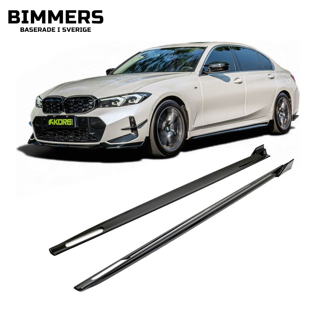 Sidokjolar KORE BMW 3-serie G20 G21 från 2019 M Sport, blank svart, bild 1