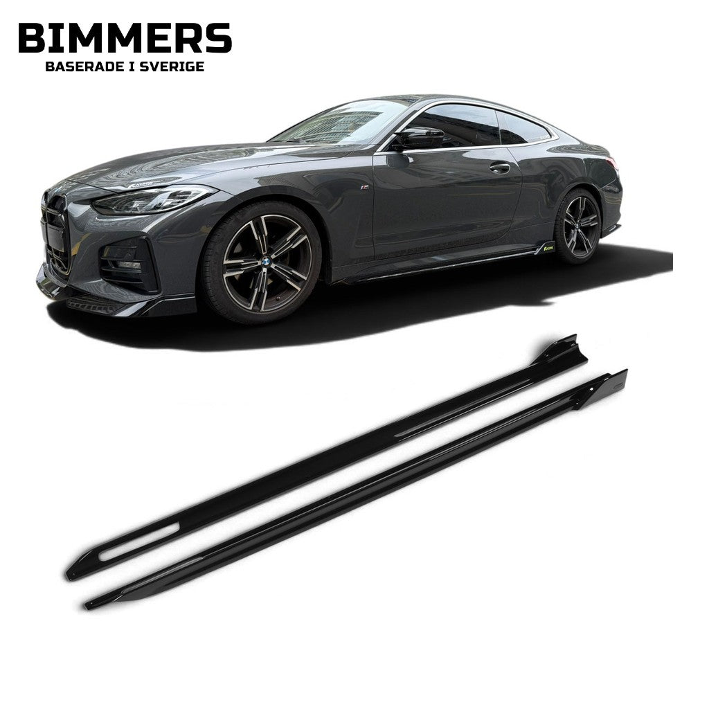 Sidokjolar KORE BMW 4-serie G22 M Sport, blank svart, bild 1