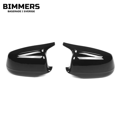 Spegelkåpor BMW 5-serie F10 F11 Pre LCI 2010-2013, blank svart, bild 1