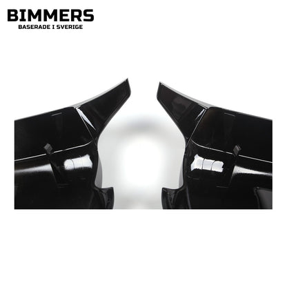 Spegelkåpor BMW 5-serie F10 F11 Pre LCI 2010-2013, blank svart, bild 2