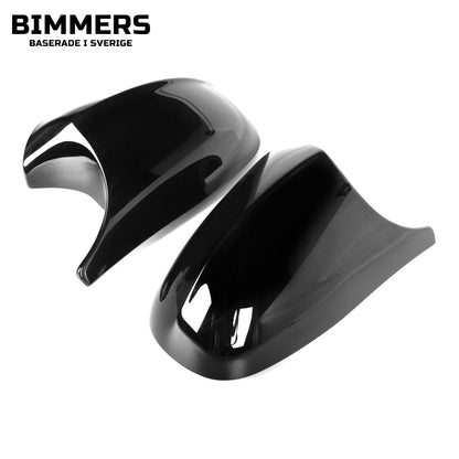 Spegelkåpor BMW E81 E82 E87 E88 E90 E91 E92 E93 LCI, blank svart, bild 2