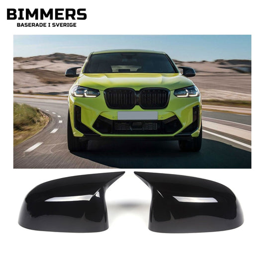 Spegelkåpor BMW G01 G02 G05 G06 G07, blank svart, bild 1
