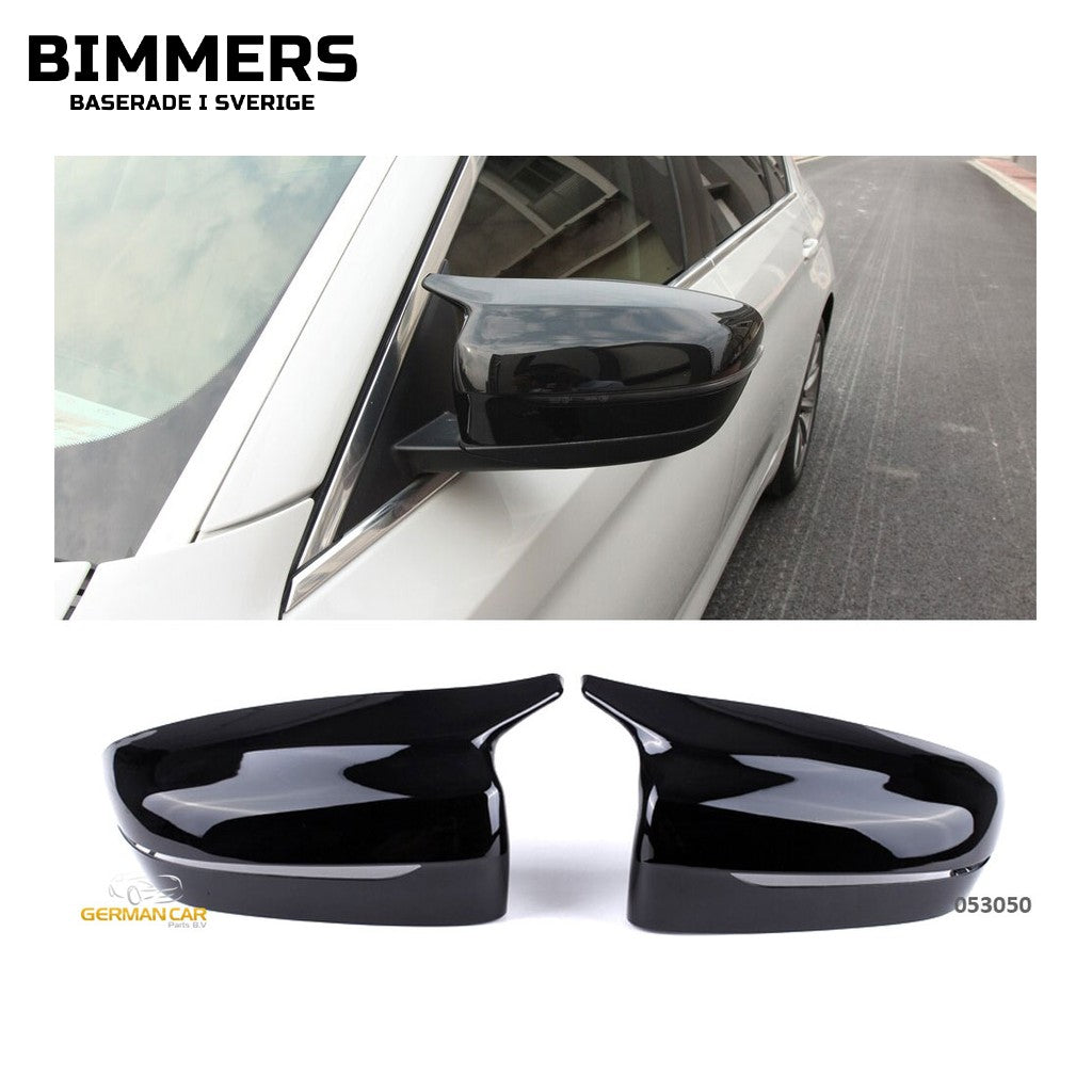 Spegelkåpor BMW G20 G21 G22 G23 G26 G30 G31 G11 G14 G15 G16, blank svart, bild 1