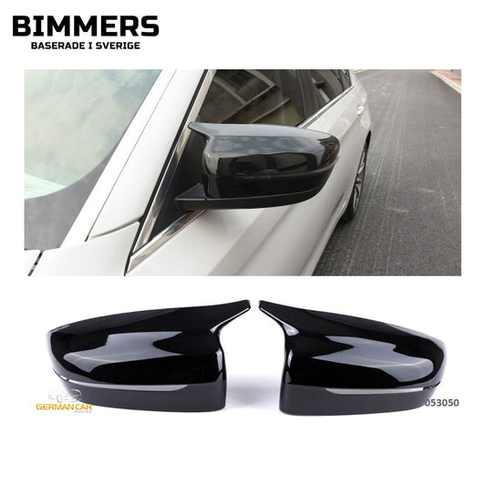 Spegelkåpor BMW G20 G21 G22 G23 G26 G30 G31 G11 G14 G15 G16, blank svart, bild 1