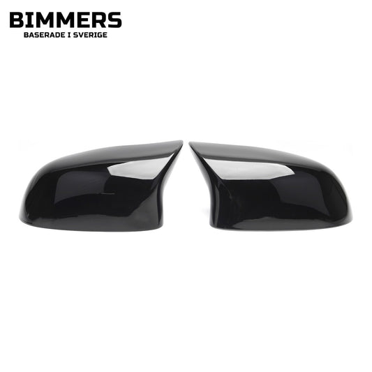 Spegelkåpor BMW X3 X4 X5 X6 F25 F26 F15 F16, blank svart, bild 1