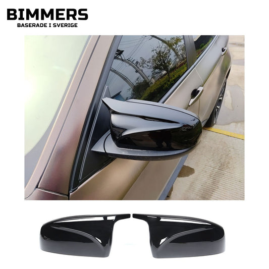 Spegelkåpor BMW X5 X6 E70 E71, blank svart, bild 1
